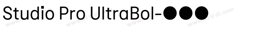 Studio Pro UltraBol字体转换